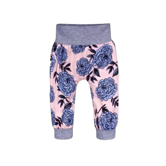 6-9m  Daddy's Princess 4 piece floral Bodysuit, bow, hat, and pants Set - Picture 3 of 5